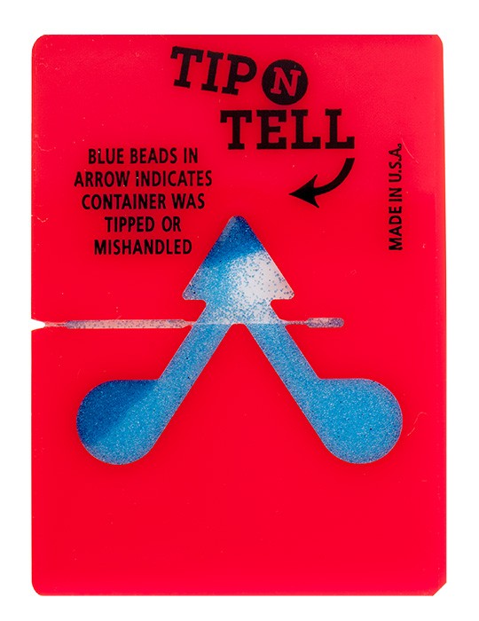 Kippindikator Tip-n-Tell Format: 100 x 70 x 3 mm