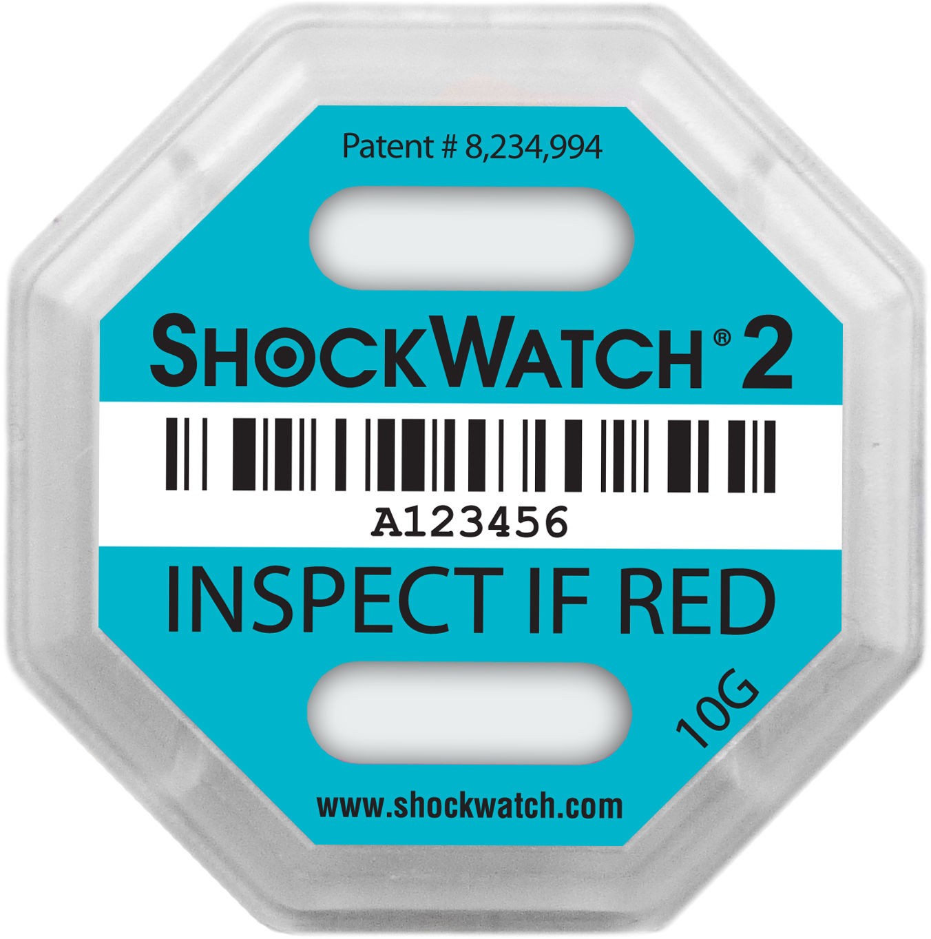 ShockWatch 2® Stoßindikator Ausführung 10g | türkis