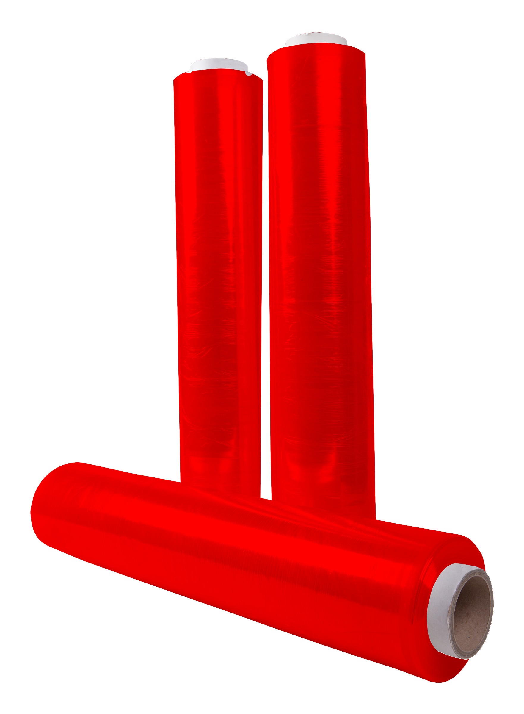 Handstretchfolie | Kern 50 mm | 23µ | rot 500 mm / 3,0 kg | Karton á 6 Rollen