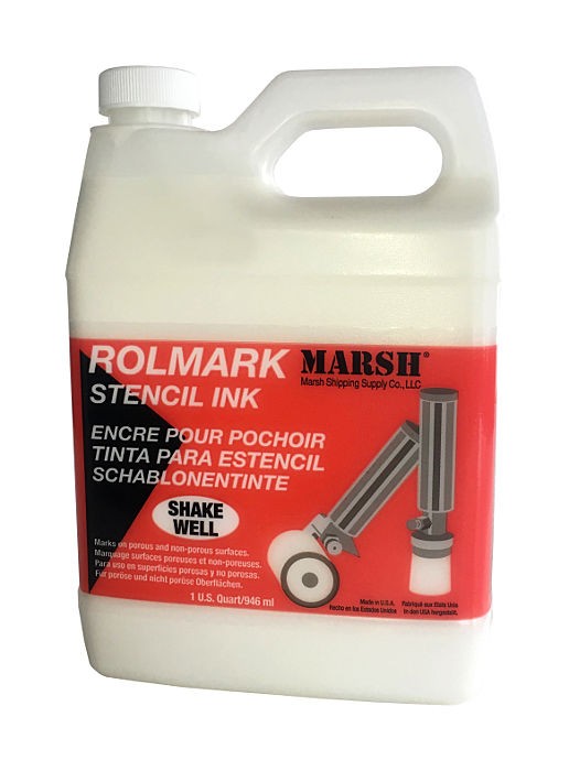 Marsh Rolmark Tinte, weiß 1 US Quart (Qrt) = 946 ml