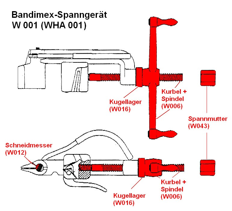 Bandimex - Ersatzteil W 016 Kugellager für W 001 Gerät