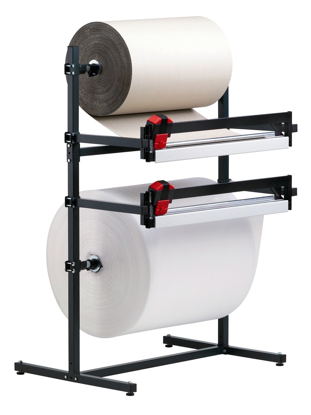 SYSTEM Doppel-Schneidständer 264 waagerecht für Rollen 180 cm breit, BxHxT: 2170x850x1665mm