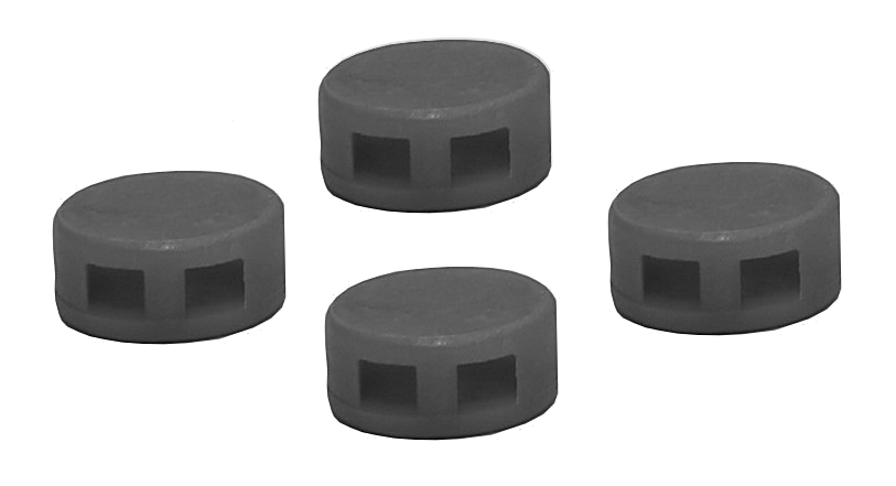 Kunststoffplomben 10 mm, grau (Beutel á 1000 St.)