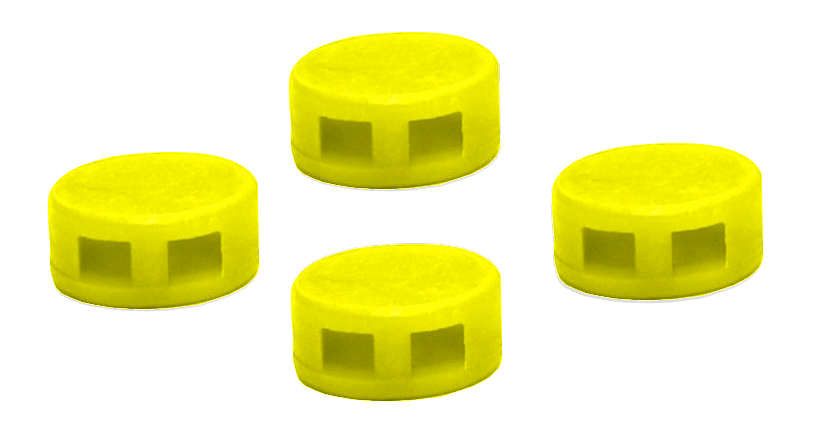 Kunststoffplomben 12 mm, gelb (Beutel á 1000 St.)