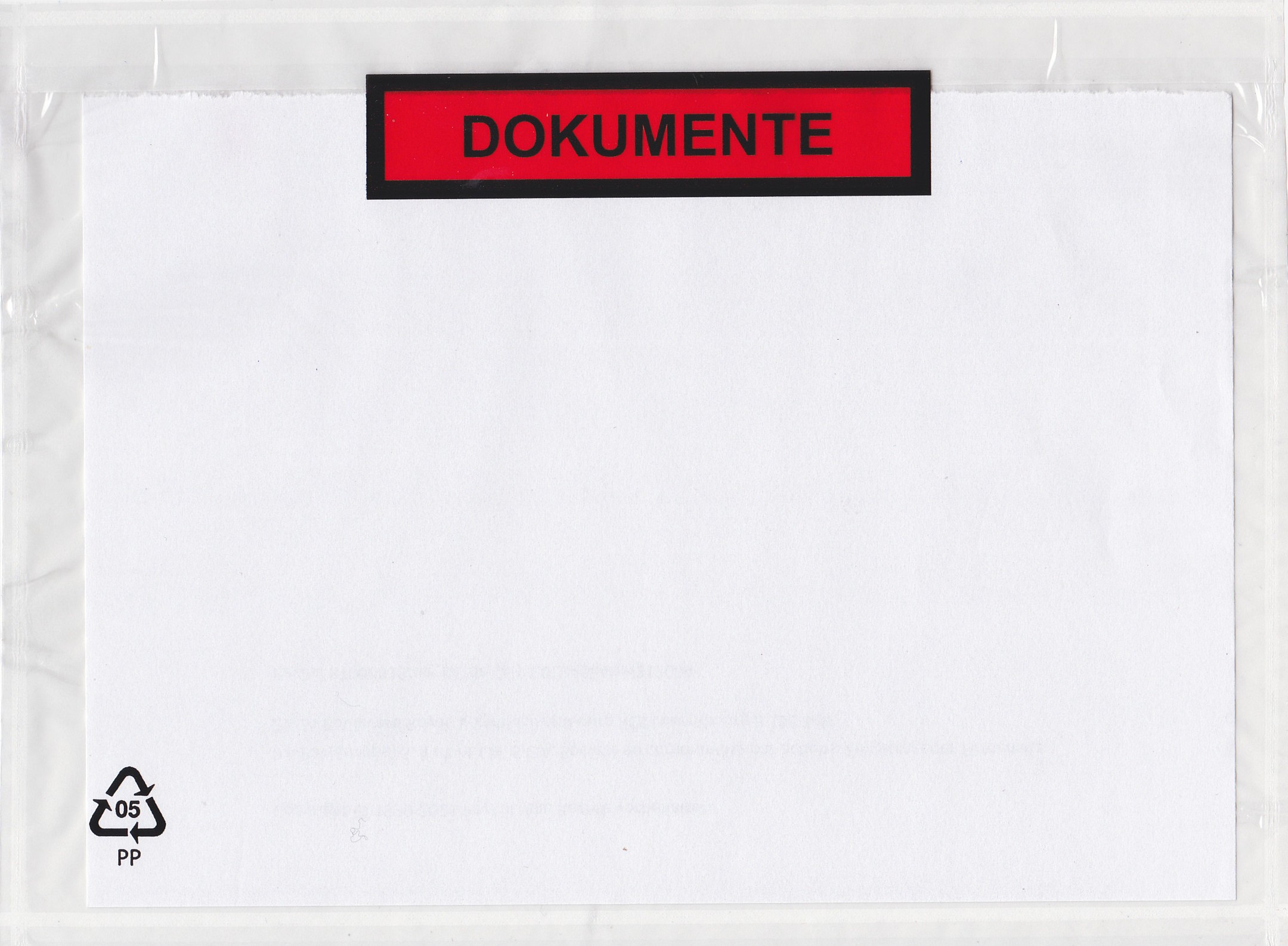 Begleitpapiertaschen C 5 mit Aufdruck Dokumente