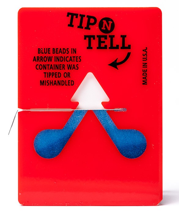Kippindikator Tip-n-Tell Format: 100 x 70 x 3 mm