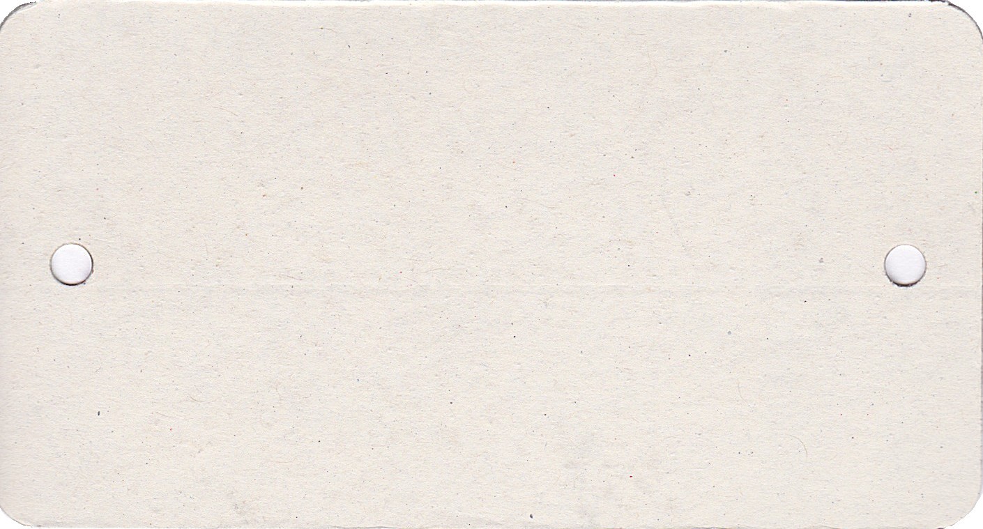 Kolli-Anhänger aus Metall, papierumklebt Gr. 64 x 120 mm, blanco