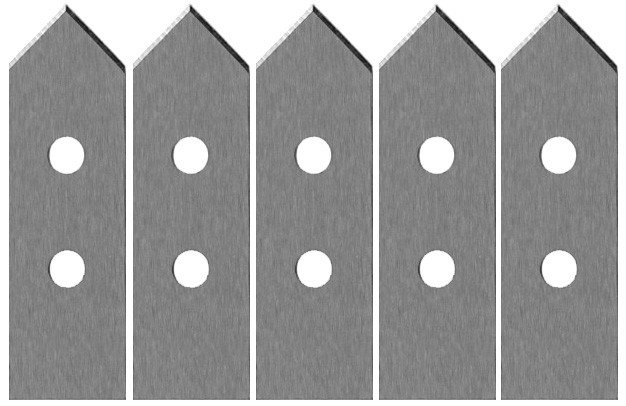 Ersatzmesser für Tischschweißgeräte (1 VE = 5 Stück)