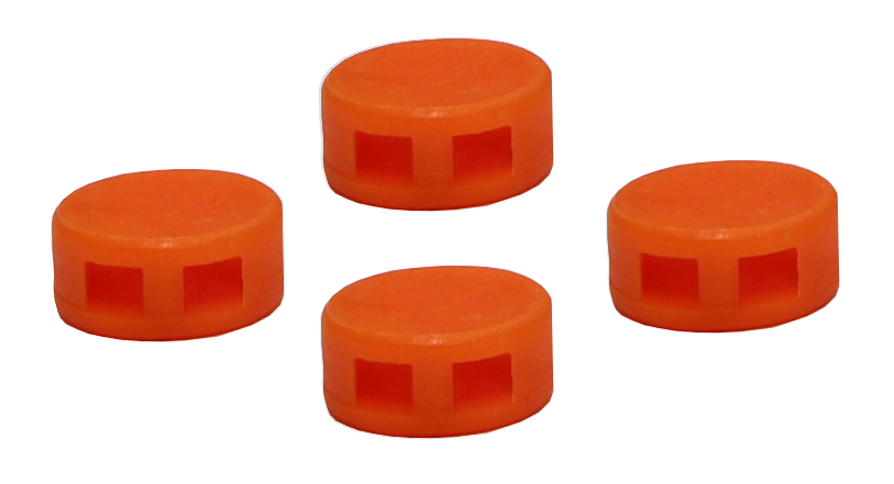 Kunststoffplomben 8 mm, orange (Beutel á 1000 St.)