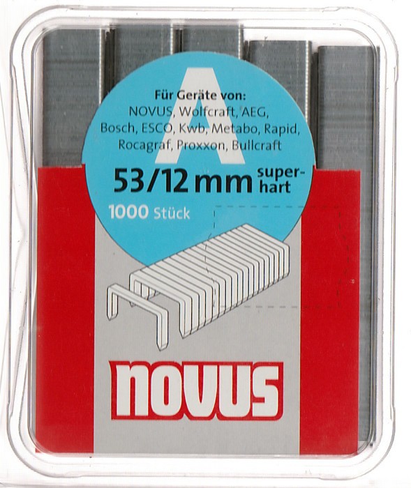 NOVUS - Feindrahtklammer "S" A53 / 12 mm