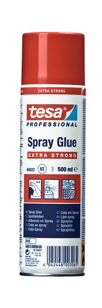 Extra Strong Permanent Spray Glue - Tesa 60022 - Shand Higson & Co Ltd