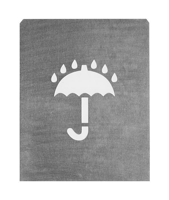Zinkblechschablonen Symbol " Schirm "