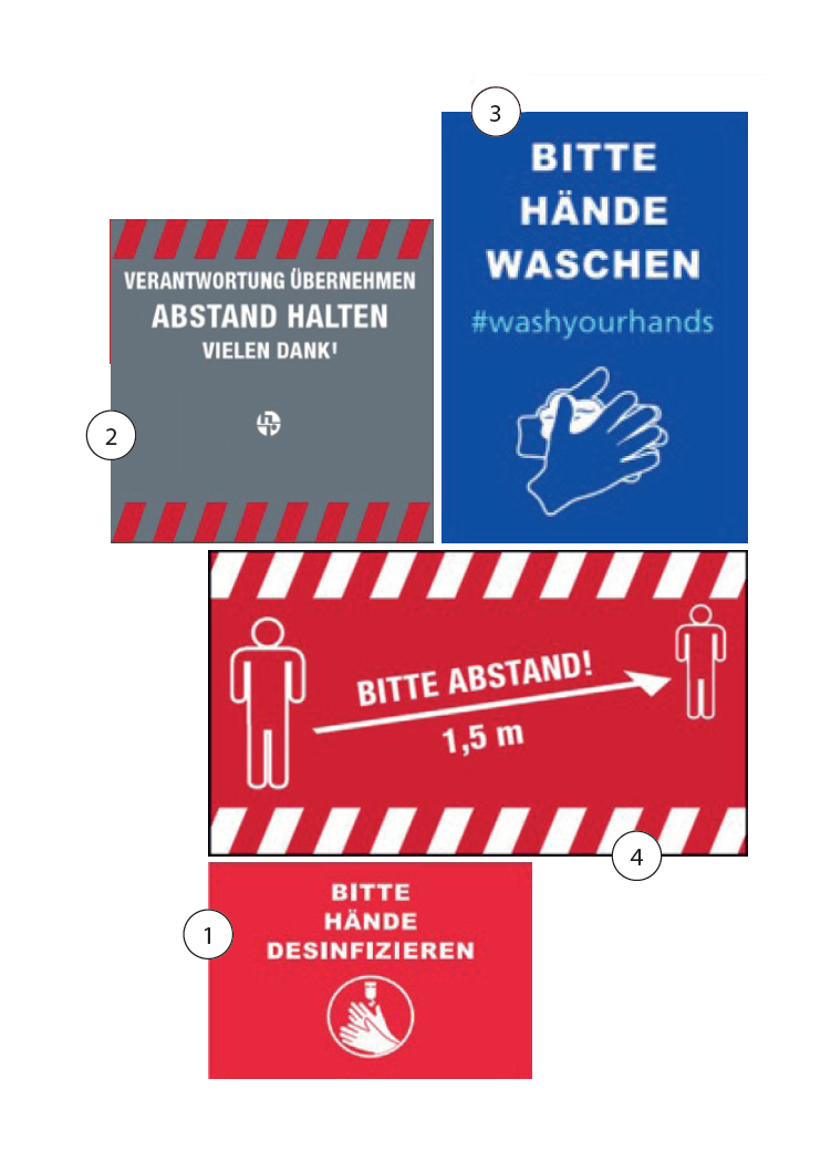 Abstandsmatten / Fußmatten